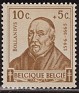 Belgium - 1942 - Characters - 10+5C - Brown - Characters - Scott B319 - Jean Bollandus Character Portrait (1596-1665) - 0